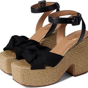 Sam Edelman  Theresa 2 Platform Sandal, Black  Women Size 9.5         NEW